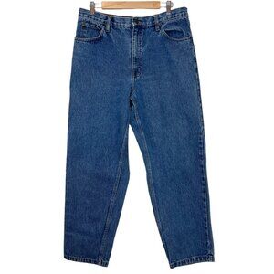 Open Trails Jeans 36x32 Mens Blue Stonewashed Vintage Straight Leg Denim
